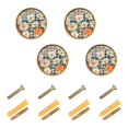 thumbnail image 1 of Yayeee 8 Pack Cabinet Knobs with Screws Round Zinc Drawer Pulls for Kitchen, Sunny Blooms, 1 of 9
