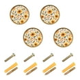 thumbnail image 1 of Yayeee 8 Pack Cabinet Knobs with Screws Round Zinc Drawer Pulls for Kitchen, Watercolor Sunflowers, 1 of 9