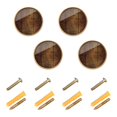 thumbnail image 1 of Yayeee 8 Pack Cabinet Knobs with Screws Round Zinc Drawer Pulls for Kitchen, Wood Grain, 1 of 9