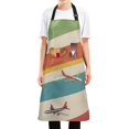 thumbnail image 1 of Yayeee Chief Kitchen Apron with Pockets for Cooking Water Resistant Unisex Adjustable Neck Strap, Colorful Plane, 1 of 7