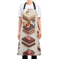 thumbnail image 1 of Yayeee Chief Kitchen Apron with Pockets for Cooking Water Resistant Unisex Adjustable Neck Strap, Cute Chocolate Cakes, 1 of 7