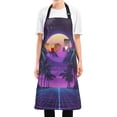thumbnail image 1 of Yayeee Chief Kitchen Apron with Pockets for Cooking Water Resistant Unisex Adjustable Neck Strap, Green Digital Art, 1 of 7