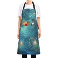 thumbnail image 1 of Yayeee Chief Kitchen Apron with Pockets for Cooking Water Resistant Unisex Adjustable Neck Strap, Magical Forest Glowing Lights, 1 of 7