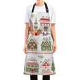 thumbnail image 1 of Yayeee Chief Kitchen Apron with Pockets for Cooking Water Resistant Unisex Adjustable Neck Strap, Red Christmas House, 1 of 7