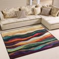 thumbnail image 1 of Yayeee Area Rugs for Living Room 5.2'x4' Non Slip Washable Bedroom Floor Carpet, Artistic Desert Pattern, 1 of 5