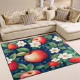 thumbnail image 1 of Yayeee Area Rugs for Living Room 5.2'x4' Non Slip Washable Bedroom Floor Carpet, Blue Apple Pattern, 1 of 5