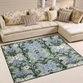 thumbnail image 1 of Yayeee Area Rugs for Living Room 5.2'x4' Non Slip Washable Bedroom Floor Carpet, Blue Blossom, 1 of 5