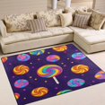thumbnail image 1 of Yayeee Area Rugs for Living Room 5.2'x4' Non Slip Washable Bedroom Floor Carpet, Candy Carnival, 1 of 5