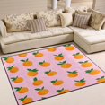 thumbnail image 1 of Yayeee Area Rugs for Living Room 5.2'x4' Non Slip Washable Bedroom Floor Carpet, Cartoon Oranges, 1 of 5