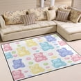 thumbnail image 1 of Yayeee Area Rugs for Living Room 5.2'x4' Non Slip Washable Bedroom Floor Carpet, Colorful Gummy Bears Pattern, 1 of 5
