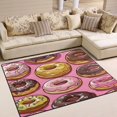 thumbnail image 1 of Yayeee Area Rugs for Living Room 5.2'x4' Non Slip Washable Bedroom Floor Carpet, Cute Doughnuts Pattern, 1 of 6