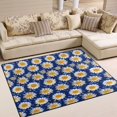 thumbnail image 1 of Yayeee Area Rugs for Living Room 5.2'x4' Non Slip Washable Bedroom Floor Carpet, Elegant Daisy Pattern, 1 of 5