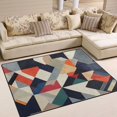thumbnail image 1 of Yayeee Area Rugs for Living Room 5.2'x4' Indoor Non Slip Washable Bedroom Carpet, Geometric Pattern, 1 of 5