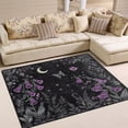 thumbnail image 1 of Yayeee Area Rugs for Living Room 5.2'x4' Non Slip Washable Bedroom Floor Carpet, Gothic Floral Print, 1 of 5