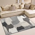 thumbnail image 1 of Yayeee Area Rugs for Living Room 5.2'x4' Non Slip Washable Bedroom Floor Carpet, Gray Cute Cats, 1 of 5