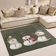 thumbnail image 1 of Yayeee Area Rugs for Living Room 5.2'x4' Non Slip Washable Bedroom Floor Carpet, Gray Cute Snowmen, 1 of 6