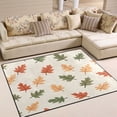 thumbnail image 1 of Yayeee Area Rugs for Living Room 5.2'x4' Non Slip Washable Bedroom Floor Carpet, Green Autumn Leaves, 1 of 5