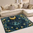 thumbnail image 1 of Yayeee Area Rugs for Living Room 5.2'x4' Non Slip Washable Bedroom Floor Carpet, Green Dragon Flowers, 1 of 5