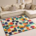 thumbnail image 1 of Yayeee Area Rugs for Living Room 5.2'x4' Non Slip Washable Bedroom Floor Carpet, Green Geometric, 1 of 5