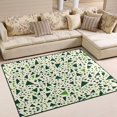 thumbnail image 1 of Yayeee Area Rugs for Living Room 5.2'x4' Non Slip Washable Bedroom Floor Carpet, Green Triangles Pattern, 1 of 5