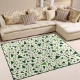 thumbnail image 1 of Yayeee Area Rugs for Living Room 5.2'x4' Non Slip Washable Bedroom Floor Carpet, Green Triangles Pattern, 1 of 6