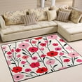 thumbnail image 1 of Yayeee Area Rugs for Living Room 5.2'x4' Non Slip Washable Bedroom Floor Carpet, Pink Floral, 1 of 6