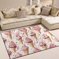 thumbnail image 1 of Yayeee Area Rugs for Living Room 5.2'x4' Non Slip Washable Bedroom Floor Carpet, Pink Ice Cream Pattern, 1 of 5