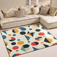 thumbnail image 1 of Yayeee Area Rugs for Living Room 5.2'x4' Non Slip Washable Bedroom Floor Carpet, Red Geometric, 1 of 5