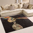 thumbnail image 1 of Yayeee Area Rugs for Living Room 5.2'x4' Indoor Non Slip Washable Bedroom Carpet, Skeleton Stripes, 1 of 5