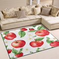 thumbnail image 1 of Yayeee Area Rugs for Living Room 5.2'x4' Non Slip Washable Bedroom Floor Carpet, White Apple Pattern, 1 of 5
