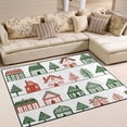 thumbnail image 1 of Yayeee Area Rugs for Living Room 5.2'x4' Non Slip Washable Bedroom Floor Carpet, White Christmas House, 1 of 5