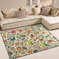 thumbnail image 1 of Yayeee Area Rugs for Living Room 6.7'x4.8' Non Slip Washable Bedroom Floor Carpet, Beige Cartoon Animals, 1 of 5