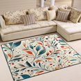 thumbnail image 1 of Yayeee Area Rugs for Living Room 6.7'x4.8' Non Slip Washable Bedroom Floor Carpet, Beige Whimsical Leaves, 1 of 6