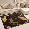 thumbnail image 1 of Yayeee Area Rugs for Living Room 6.7'x4.8' Indoor Non Slip Washable Bedroom Carpet, Black Fish Pattern, 1 of 5