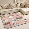 thumbnail image 1 of Yayeee Area Rugs for Living Room 6.7'x4.8' Non Slip Washable Bedroom Floor Carpet, Christmas Snowman, 1 of 6