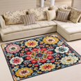 thumbnail image 1 of Yayeee Area Rugs for Living Room 6.7'x4.8' Indoor Non Slip Washable Bedroom Carpet, Colorful Floral Pattern, 1 of 5