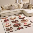 thumbnail image 1 of Yayeee Area Rugs for Living Room 6.7'x4.8' Non Slip Washable Bedroom Floor Carpet, Cute Chocolate Cakes, 1 of 6