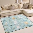 thumbnail image 1 of Yayeee Area Rugs for Living Room 6.7'x4.8' Non Slip Washable Bedroom Floor Carpet, Floral Easter, 1 of 5