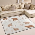 thumbnail image 1 of Yayeee Area Rugs for Living Room 6.7'x4.8' Non Slip Washable Bedroom Floor Carpet, Gray Bears, 1 of 6