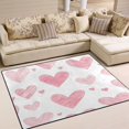 thumbnail image 1 of Yayeee Area Rugs for Living Room 6.7'x4.8' Non Slip Washable Bedroom Floor Carpet, Hand Drawn Hearts, 1 of 5