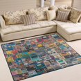 thumbnail image 1 of Yayeee Area Rugs for Living Room 6.7'x4.8' Indoor Non Slip Washable Bedroom Carpet, Large Retro Collection Pattern, 1 of 5