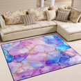 thumbnail image 1 of Yayeee Area Rugs for Living Room 6.7'x4.8' Non Slip Washable Bedroom Floor Carpet, Pastel Pink Marble Pattern, 1 of 5