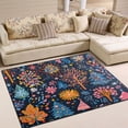 thumbnail image 1 of Yayeee Area Rugs for Living Room 6.7'x4.8' Non Slip Washable Bedroom Floor Carpet, Pink Christmas Splendor, 1 of 5