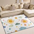 thumbnail image 1 of Yayeee Area Rugs for Living Room 6.7'x4.8' Indoor Non Slip Washable Bedroom Carpet, Rainbows Pattern, 1 of 6