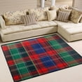 thumbnail image 1 of Yayeee Area Rugs for Living Room 6.7'x4.8' Non Slip Washable Bedroom Floor Carpet, Red Green Pattern, 1 of 6