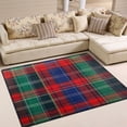 thumbnail image 1 of Yayeee Area Rugs for Living Room 6.7'x4.8' Non Slip Washable Bedroom Floor Carpet, Red Green Pattern, 1 of 5