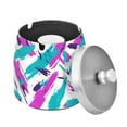 thumbnail image 1 of Yayeee Ashtray with Lid for Cigarette Smokeless Stainless Steel Home Ash Holder, Abstract Drawing, 1 of 7