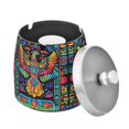 thumbnail image 1 of Yayeee Ashtray with Lid for Cigarette Smokeless Stainless Steel Home Ash Holder, Abstract Eagle, 1 of 7