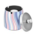 thumbnail image 1 of Yayeee Ashtray with Lid for Cigarette Smokeless Stainless Steel Home Ash Holder, Abstract Pink, 1 of 7
