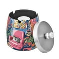thumbnail image 1 of Yayeee Ashtray with Lid for Cigarette Smokeless Stainless Steel Home Ash Holder, Art Cat, 1 of 7